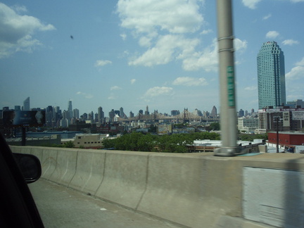 Erster Blick auf Manhattan ...