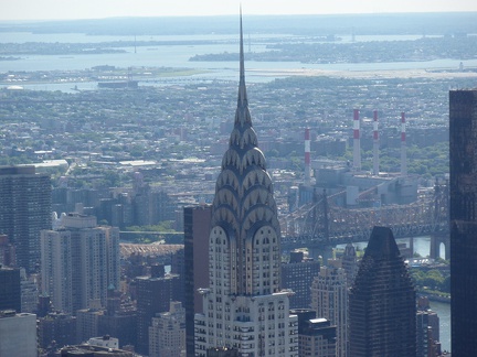 Blick vom Empire State Building auf Chrysler Building
