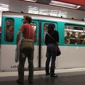 Rush Hour in der Pariser Metro