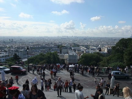 Blick von Sacré-Cœur auf Paris