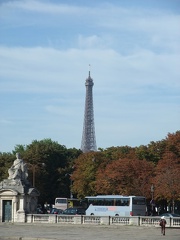 Eiffelturm vom Place de la Concorde aus