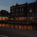 Amsterdam am Rokin bei Nacht