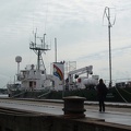 Greenpeace-Schiff am NDSM-Pier