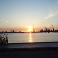 Sonnenuntergang am NDSW-Pier