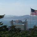 Blick auf Alcatraz vom Coit Tower