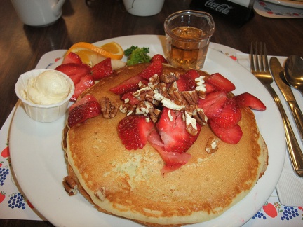 Frühstück in Paula's Pancake House, Solvang