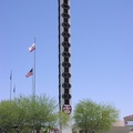 Fahrt von LA nach Las Vegas, Zwischenstation Baker, größtes Thermometer der Welt