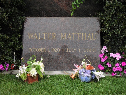 Westwood Cemetery, Walter Matthau