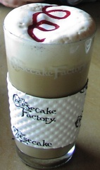 Cheesecake Factory, White Chocolate Raspberry Latte