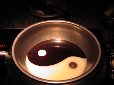 Melting Pot:Schokoladenfondue &quot;Yin Yang&quot;